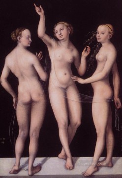 Desnudo Painting - Las Tres Gracias Lucas Cranach el Viejo desnudo
